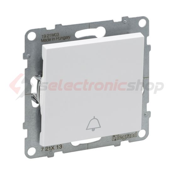 Suno N101 nyomó betét közp. fedéllel 1- nyomógomb 1z fehér csengő IP20 süllyesztett dmax. LEGRAND - 721113