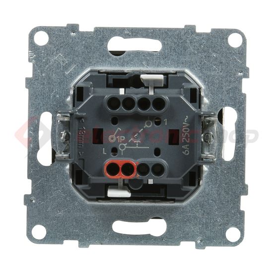 Suno N101 nyomó betét közp. fedéllel 1- nyomógomb 1z fekete IP20 süllyesztett dmax. LEGRAND - 721409