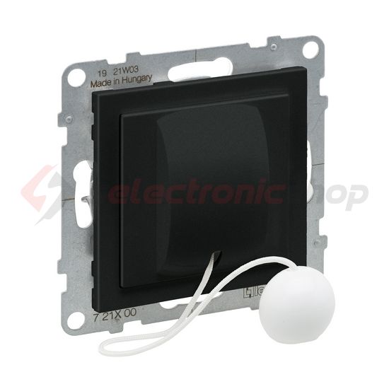 Suno N101húzózsinóros nyomó betét közp. fedéllel húzózsinór 1ny 1z 1v fekete IP20 műanyag LEGRAND - 721400