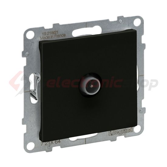 Suno TV 1-kimenet végzáró süllyesztett 1.5dB/860MHz fekete 1.5dB/2150MHz LEGRAND - 721464