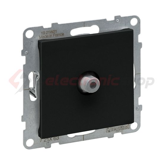 Suno TV (F) 1-kimenet végzáró süllyesztett 1.5dB/860MHz fekete 1.5dB/2150MHz LEGRAND - 721463