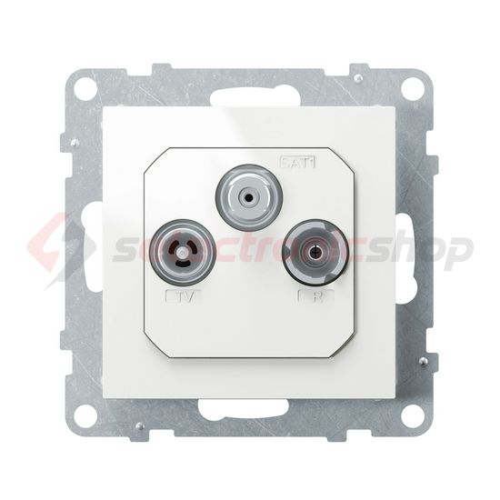 Suno TV-R-SAT 3-kimenet végzáró süllyesztett 1.5dB/860MHz fehér 2dB/2150MHz LEGRAND - 721167