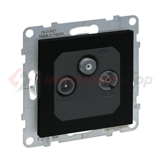 Suno TV-R-SAT 3-kimenet végzáró süllyesztett 10dB/860MHz fekete 10dB/2150MHz LEGRAND - 721469