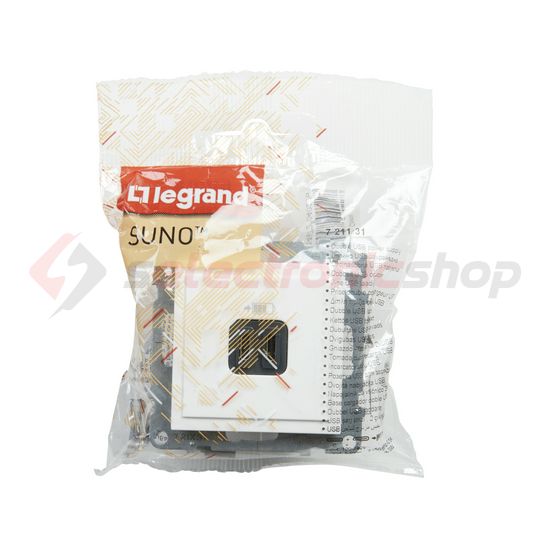 Suno USB töltőaljzat C+C 3000mA/ 5V süllyesztett fehér IP20 LEGRAND - 721131