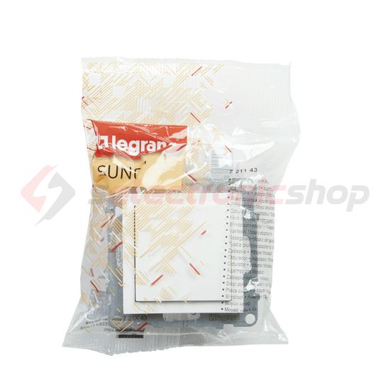 Suno vakdugó Program Mosaic adapterrel műanyag négyzetes fehér LEGRAND - 721143