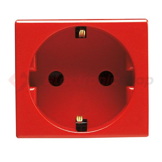 System 162 dugalj földelt gyerekzárral piros IP41 modultartó csavaros GEWISS - GW20297