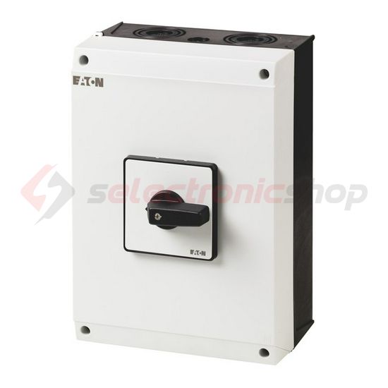 Szakaszoló be-ki kapcsoló 100A 3P 37kW/400VAC-3 ráépíthető tokozott fekete P3-100/I5 EATON - 207381