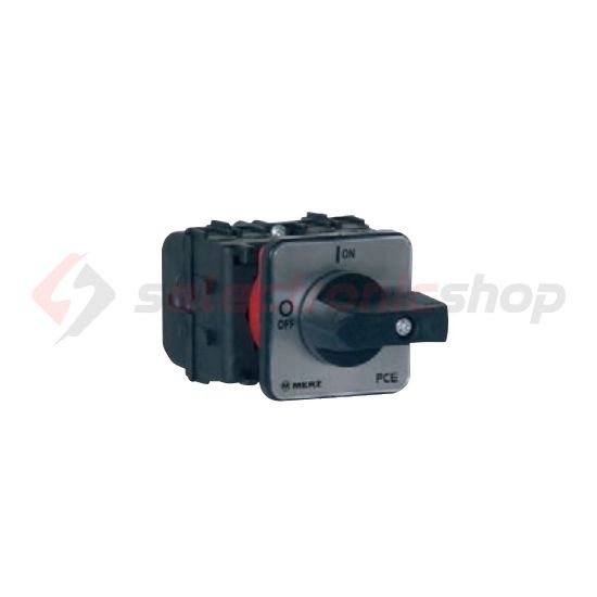 Szakaszoló be-ki kapcsoló 63A 3P 22kW/400VAC-3 beépíthető fix fekete ML2-063-E-0400 MERZ - MZ37057