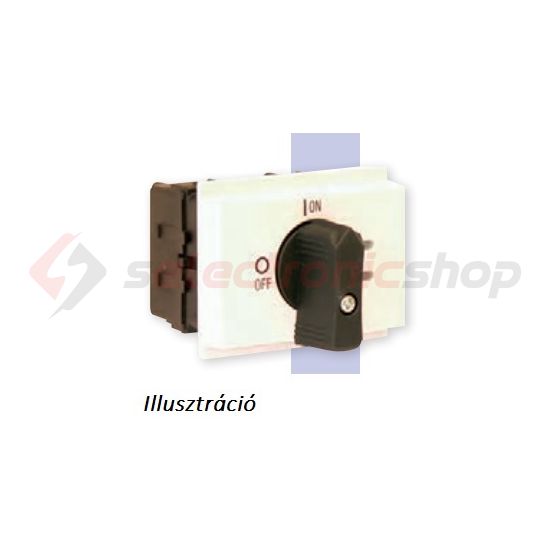 Szakaszoló be-ki kapcsoló 63A 3P 22kW/400VAC-3 sorolható fix fekete ML2-063-V-9131 MERZ - MZ37170