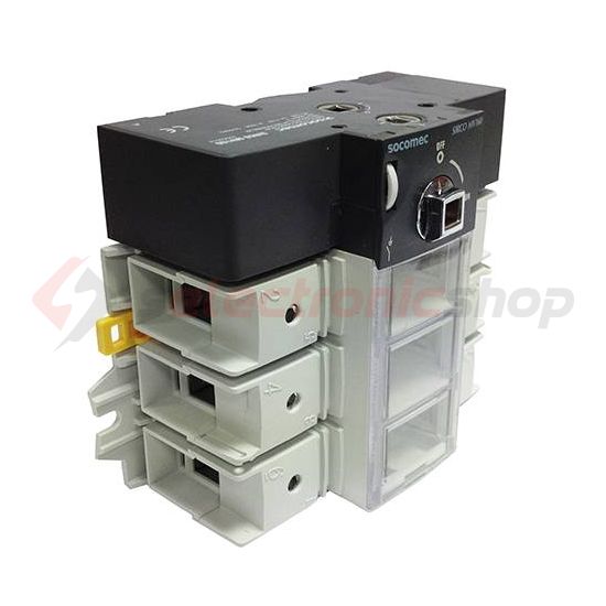 Szakaszoló be-ki kapcsoló alapkészülék 160A 3P ráépíthető sorolható fix Sirco MV SOCOMEC - 22003016