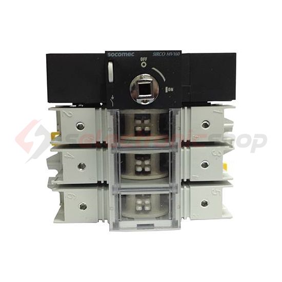 Szakaszoló be-ki kapcsoló alapkészülék 160A 3P ráépíthető sorolható fix Sirco MV SOCOMEC - 22003016