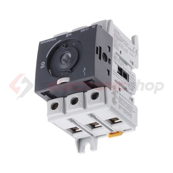 Szakaszoló be-ki kapcsoló alapkészülék 80A 3P ráépíthető sorolható fix Sirco M2 SOCOMEC - 22003008