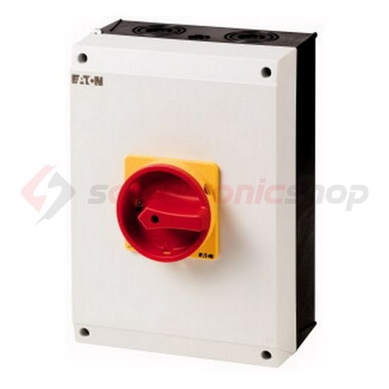 Szakaszoló fő- és vészkapcsoló 100A 3P 37kW/400VAC-3 ráépíthető tokozott P3-100/I5/SVB EATON - 207373