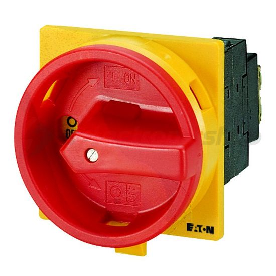 Szakaszoló fő- és vészkapcsoló 20A 3P 5.5kW/400VAC-3 előlapi központos fix T0-2-1/EA/SVB EATON - 038873