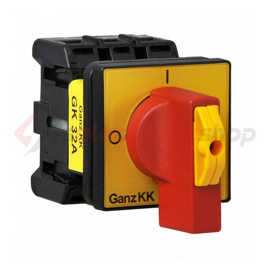 Szakaszoló fő- és vészkapcsoló 32A 3P 690V beépíthető fix zárható GK32A-T203/04E Ganz KK - 610-0322-306