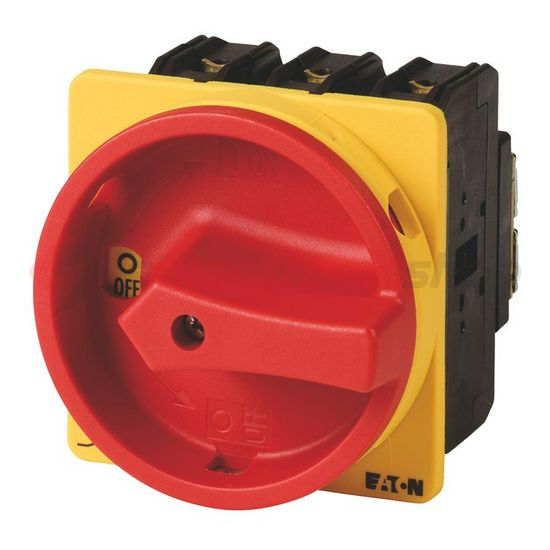 Szakaszoló fő- és vészkapcsoló 63A 4P 30kW/400VAC-3 beépíthető fix piros P3-63/EA/SVB/N EATON - 010398