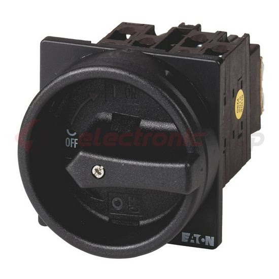 Szakaszoló főkapcsoló 20A 3P 5.5kW/400VAC-3 előlapi központos fix fekete T0-2-1/EA/SVB-SW EATON - 041246