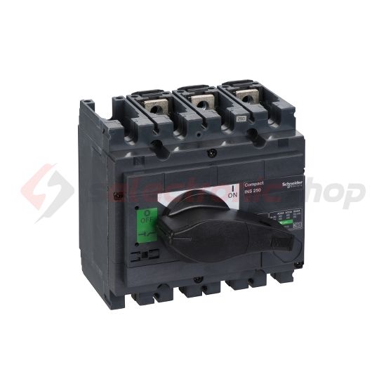Szakaszoló főkapcsoló 250A 0-690V 3P ráépíthető beépíthető előlapi központos INS250250 Schneider - 31106