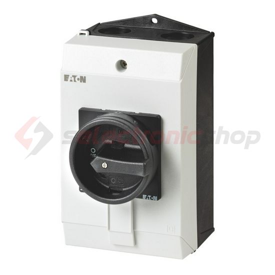 Szakaszoló főkapcsoló 32A 3P 13kW/400VAC-3 ráépíthető tokozott fekete P1-32/I2/SVB-SW/HI11 EATON - 207316