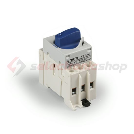 Szakaszoló főkapcsoló 32A 3P 690V ráépíthető sorolható fix rövid forgatókaros zárható Ensto - KS3.32