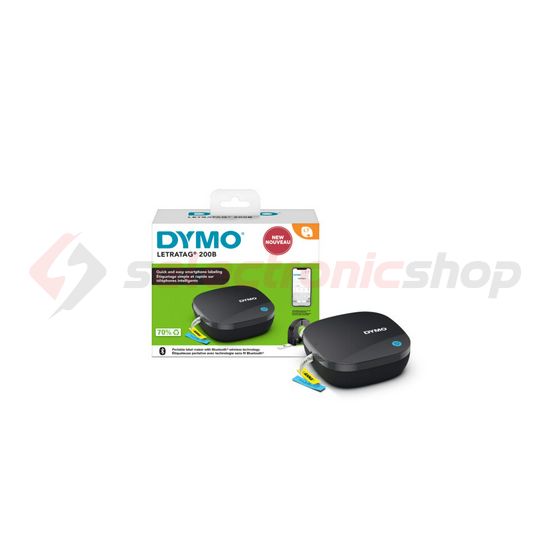 Szalagnyomtató 12mm-szalaghoz Bluetooth Android/IOS 4xAA-elemes hőnyomtató LetraTag LT 200B DYMO - 2172855