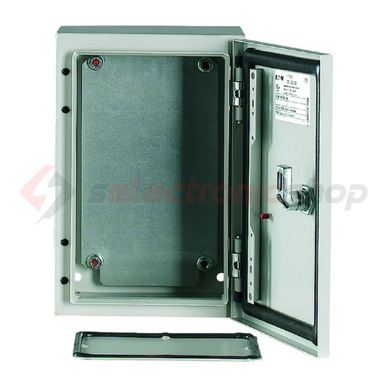 Szekrény fali sorolható acél szerelőlappal 300mm 200mmx 150mmx IP66 szürke CS-32/150 EATON - 111647