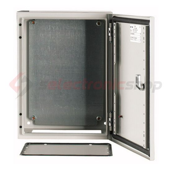 Szekrény fali sorolható acél szerelőlappal 400mm 300mmx 200mmx IP66 szürke CS-43/200 EATON - 111682