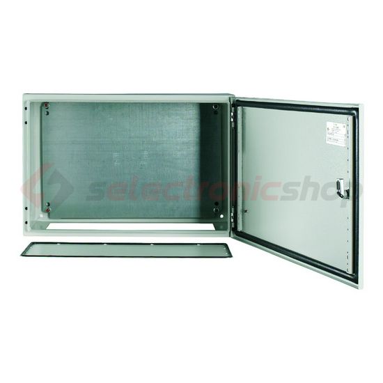 Szekrény fali sorolható acél szerelőlappal 400mm 600mmx 250mmx IP66 szürke CS-46/250 EATON - 111686