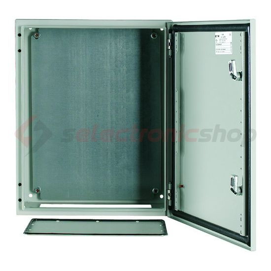 Szekrény fali sorolható acél szerelőlappal 500mm 400mmx 200mmx IP66 szürke CS-54/200 EATON - 111689