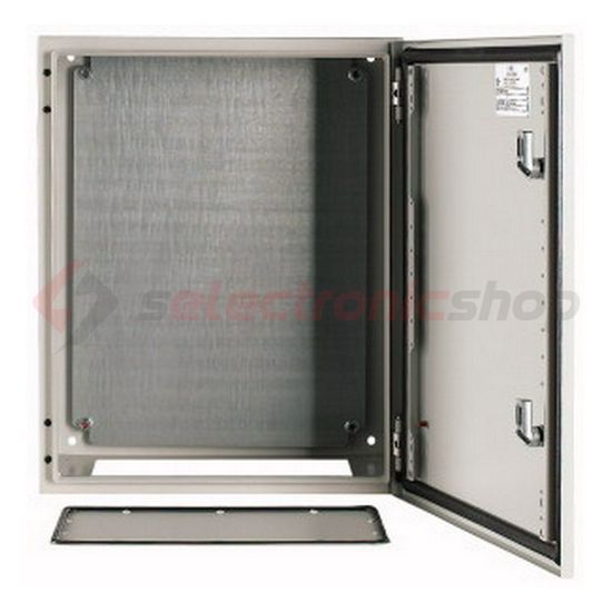 Szekrény fali sorolható acél szerelőlappal 500mm 400mmx 250mmx IP66 szürke CS-54/250 EATON - 111690