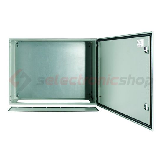 Szekrény fali sorolható acél szerelőlappal 600mm 800mmx 300mmx IP66 szürke CS-68/300 EATON - 111701