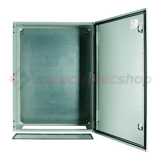 Szekrény fali sorolható acél szerelőlappal 800mm 600mmx 300mmx IP66 szürke CS-86/300 EATON - 111708