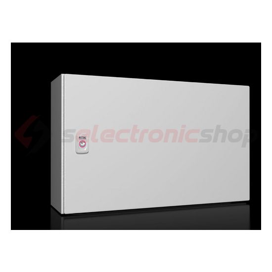 Szekrény fali teli ajtós acél szerelőlappal 380mm x 600mm x 210mm IP66 AX 1039.000 Rittal - 1039000