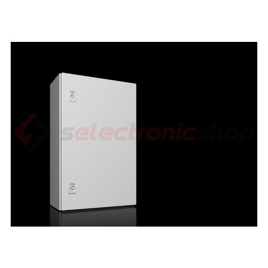 Szekrény fali teli ajtós acél szerelőlappal 600mm x 380mm x 210mm IP66 AX 1038.000 Rittal - 1038000