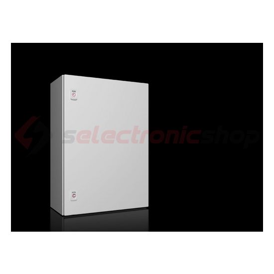 Szekrény fali teli ajtós acél szerelőlappal 700mm x 500mm x 250mm IP66 AX 1057.000 Rittal - 1057000