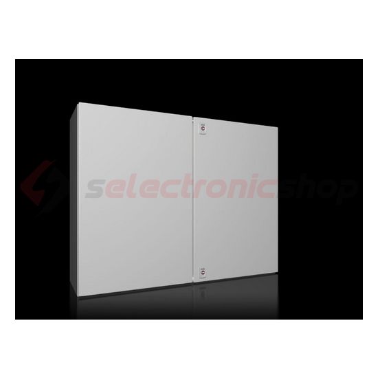 Szekrény fali teli ajtós acél szerelőlappal 760mm x 1000mm x 300mm IP55 AX 1130.000 Rittal - 1130000