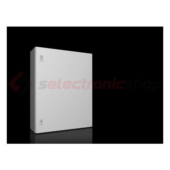 Szekrény fali teli ajtós acél szerelőlappal 760mm x 600mm x 210mm IP66 AX 1076.000 Rittal - 1076000