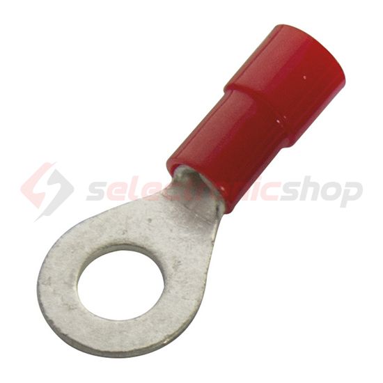 Szemes saru DIN 46237 0,5-1,5mm2 4M/csavar gyűrűs-alakú PVC piros réz ónozott PSZ4 Haupa - 260256