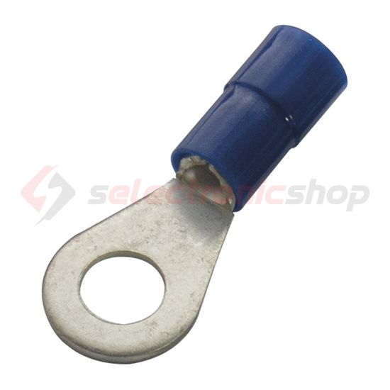 Szemes saru DIN 46237 1,5-2,5mm2 6M/csavar gyűrűs-alakú PVC kék réz ónozott KSZ6 Haupa - 260274