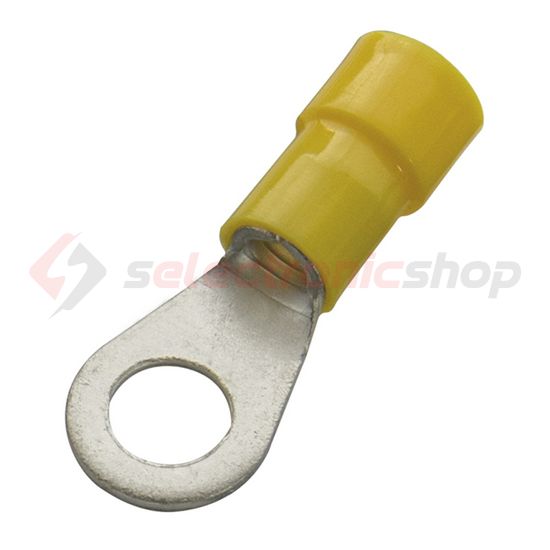 Szemes saru DIN 46237 4-6mm2 5M/csavar gyűrűs-alakú PVC sárga réz ónozott SSZ5 Haupa - 260286