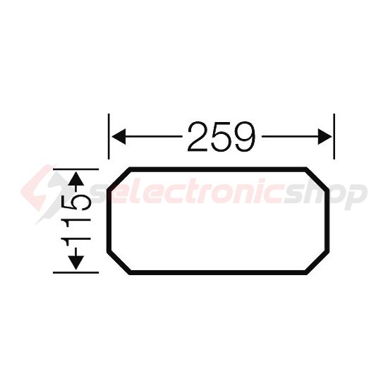 Szerelőlap MI701-hez műanyag 265mm-sz kezeletlen MiMP1 ENYMETER Hensel - 2000016