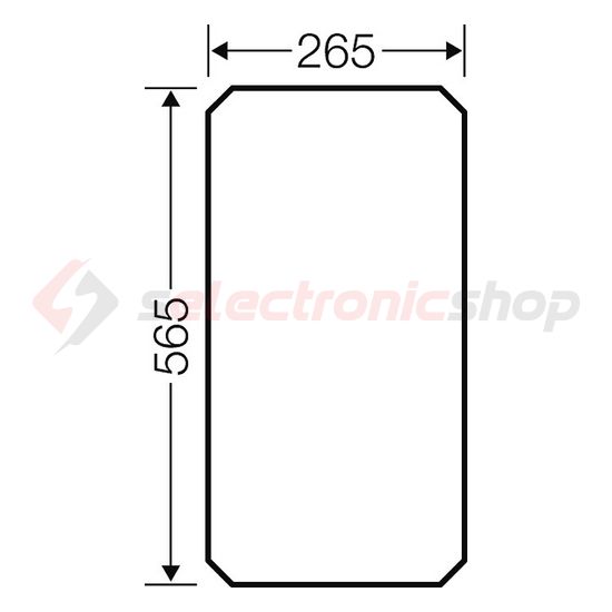 Szerelőlap MI704-hez műanyag 565mm-ma 265mm-sz kezeletlen MiMP4 ENYMETER Hensel - 2000019