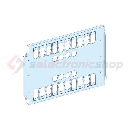 Szerelőlemez függőleges 3/4P IN-NS630 vagy 2x3/4P NS630-hoz acél 372mm-ma Prisma P Schneider - LVS03461