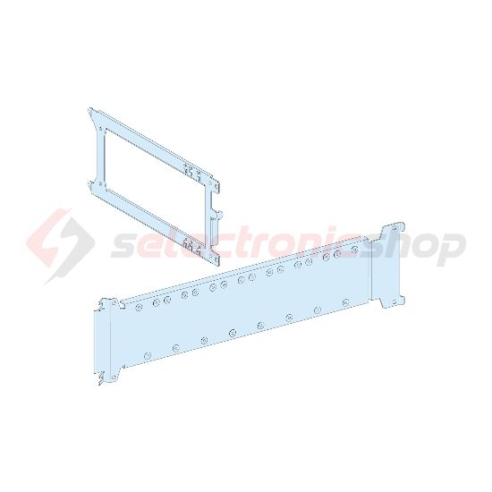 Szerelőlemez függőleges fix 4x3P ISFT160-hoz 550mmx 150mmx fém fehér 9001-RAL Prisma P Schneider - LVS03556