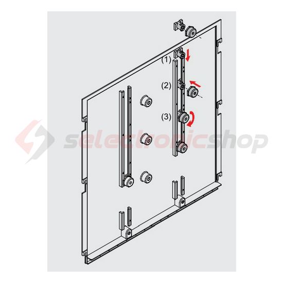 Szigetelőbak csúsztatható 1P DCE IZO 10 (DIN) Z.U.P. Emiter - 9276001