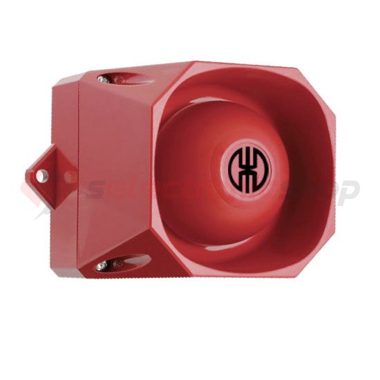 Sziréna 8-hangú 60V DC 0.015A 105dB piros-ház műanyag IP66 WERMA - 13900055