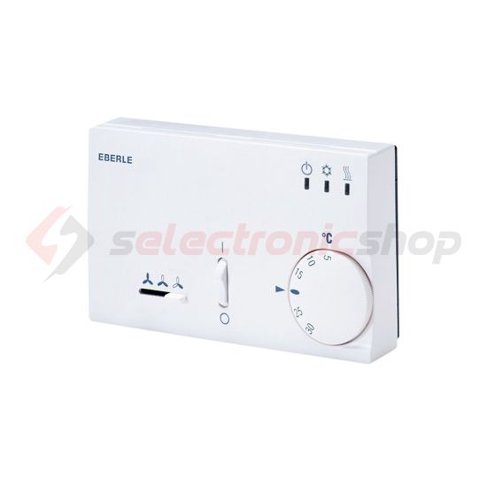 Szobatermosztát analóg klímához komplett 5-30°C 10A 230V falonkívüli fehér KLR-E 7204 EBERLE - 517720451100