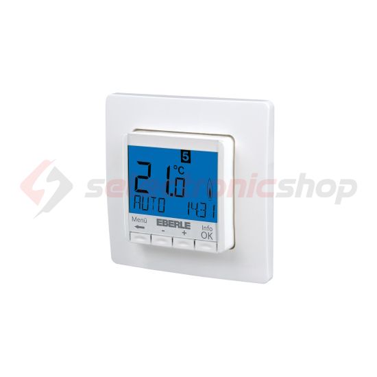 Szobatermosztát padlófűtéshez LCD érzékelő nélkül digitális 5-30°C 10A 230V EBERLE - FIT 3U