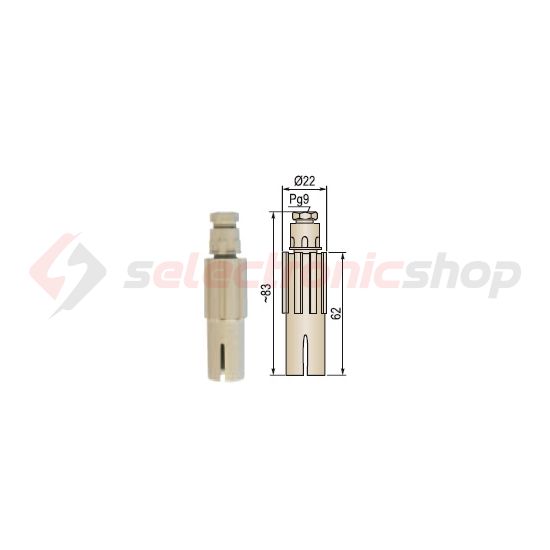 Szondafej KRK szintkapcsolóhoz kábelre szerelhető műanyag Nivelco - KSK-201-0