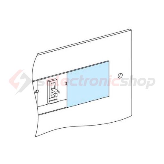 Takarólemez függőleges NS-INS250-hez 147mmx 85mmx műanyag fehér 9001-RAL Prisma G/P Schneider - LVS03249